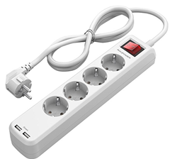 Bild zu RAVPower 4-fach Steckdosenleiste mit 2 iSmart (USB) Anschlüssen für 13,59€