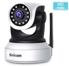 Bild zu Sricam 720P HD IP Kamera inkl. Nachtsicht sowie Mikrofon und Lautsprecher für 23,99€