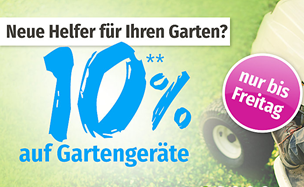 Bild zu GartenXXL: 10% Rabatt auf alle Gartengeräte + kostenloser Versand ab 20€