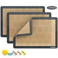 Bild zu Homgeek Backmatte (BPA-frei, 16.5 x 11.6 cm, 3er Set) für 9,72€