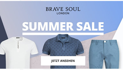 Bild zu Brave Soul London Herren Summer Sale mit Artikel ab 4,99€