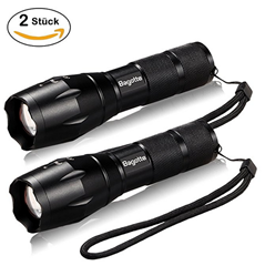 Bild zu 2 x Bogette LED Taschenlampe (1600 Lumen, CREE T6 mit 5 Leuchtmodi) für 7,49€