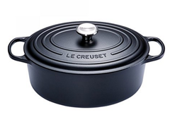 Bild zu Le Creuset Gusseisen Bräter Signature oval, 33 cm, schwarz für 183,45€ (Vergleich: 313,90€)