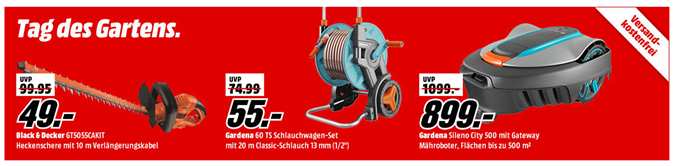 Bild zu MediaMarkt Tag den Gartens, so z.B. Bosch Baum und Strauchpflege Set für 15€