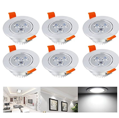 Bild zu Hengda® Einbaustrahler 6er pack (3W LED) für 11,24€