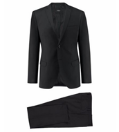 Bild zu s.Oliver Herren Anzug „Cosimo Flex“ Slim Fit Schwarz 2-teilig für 99,90€