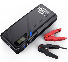 Bild zu DBPower Auto-Starthilfe mit 1200A Spitzenstrom + 12.000mAh Akku (auch als Powerbank geeignet) für 69,99€ inklusive Versand