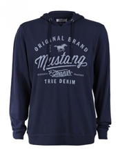 Bild zu Mustang Herren Sommer Kapuzensweater Hoody mit Logo Print für je 23,85€