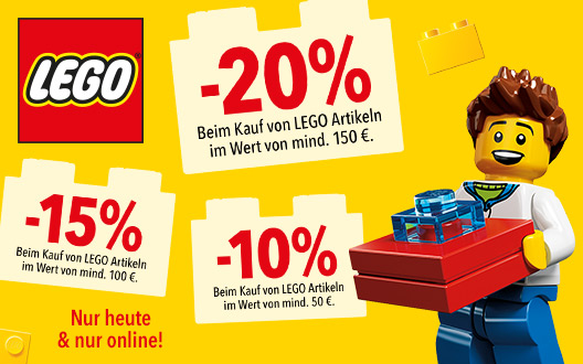 Bild zu Toys’R’us: Bis zu 20% Rabatt auf Lego Artikel – abhängig vom Bestellwert