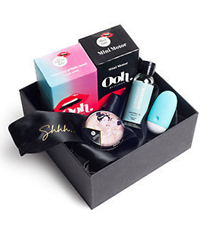 Amorelie LOVE-Box 4-teilig Auflegevibrator, Massagekerze, Augenbinde, Gleitgel eBay