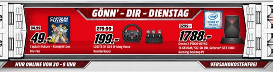 Bild zu MediaMarkt “Gönn dir Dienstag” mit Games & Filmen und Zubehör, z.B. LOGITECH Z623 Lautsprecher für 75€ inkl. Versand