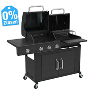 Bild zu El Fuego Atlanta Gas-Kohle-Kombigrill für 259,95€ inkl. Versand (Vergleich: 325€)