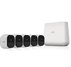 Bild zu Netgear Arlo Pro VMS4530-100EUS wiederaufladbare Smart Home 5 HD-Überwachungs Kamera-Sicherheitssystem (720P HD, 130 Grad Blickwinkel, Nachtsicht, Basisstation, 100 dB Sirene) für 713,57€