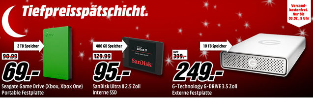 Bild zu MediaMarkt Tiefpreisspätschicht mit Speicher-Angeboten