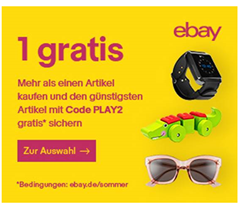 Bild zu [nur noch heute] eBay: 2 Artikel von der Aktionsseite kaufen und das günstigste gratis dazu bekommen