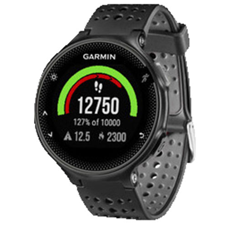 Bild zu GARMIN Forerunner 235 WHR, Smartwatch, 227 mm, Silikon, Schwarz/Grau für 160,55€ (Vergleich: 194,01€)