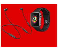 Bild zu APPLE Watch Series 3 (GPS) Smartwatch inkl. BEATS X In-ear Kopfhörer für zusammen 369€ (38mm) bzw. 399€ (42mm)