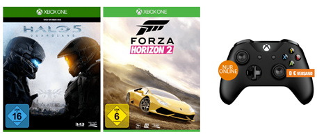 Bild zu [Super bis 9 Uhr] Games Halo 5 und Forza Horizon 2 inkl. MICROSOFT Xbox Wireless Controller für 39€