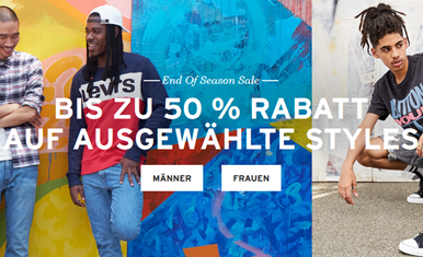 Bild zu Levi´s: Sale mit bis zu 50% Rabatt + weitere 10% dank Newsletter