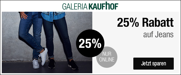 Bild zu Galeria Kaufhof: 25% Rabatt auf ausgewählte Jeans