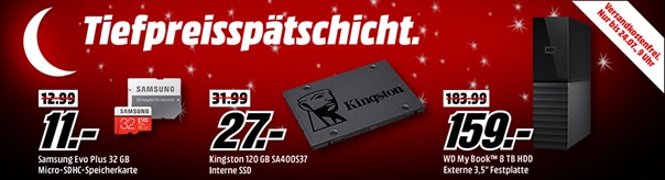 Bild zu MediaMarkt Tiefpreisspätschicht mit Speicher-Angeboten