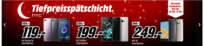 Bild zu MediaMarkt Tiefpreisspätschicht mit Angeboten von HTC, z.B. HTC Desire 12 32 GB Dual SIM für 119€