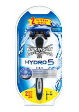 Bild zu Wilkinson Rasierer Hydro5 + 2 Ersatz-Klingen für 4,29€ (Vergleich: 6,70€)