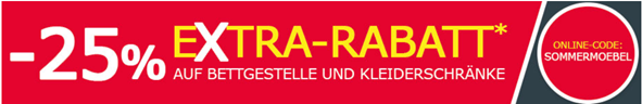 Bild zu Dänisches Bettenlager: 25% Rabatt auf Bettgestelle und Kleiderschränke