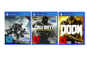 Bild zu PS4 Games Bundle: DOOM, Call of Duty – Infinite Warfare + Destiny 2 für zusammen 19€ (Vergleich: 35,22€)