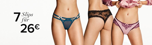 Bild zu Hunkemöller: 5 Slips für 24,99€ inkl. Versand