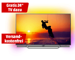 Bild zu PHILIPS 65PUS8602/12 (Flat, 65 Zoll, UHD 4K, SMART TV, Android TV) + gratis 24” Fernseher für 1.299€