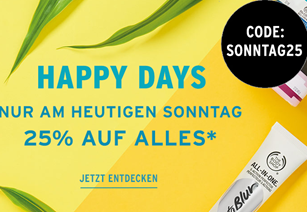 Bild zu The Body Shop: 25% Rabatt auf alles