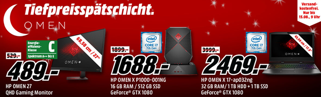 Bild zu MediaMarkt Tiefpreisspätschicht mit Angeboten von HP Omen