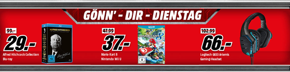 Bild zu MediaMarkt “Gönn dir Dienstag” mit Games, Filmen und Zubehör