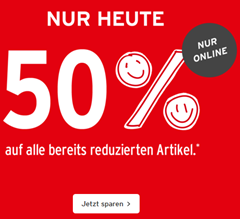 Bild zu [Super] Ernsting´s Family: nur heute 50% Extra Rabatt auf bereits reduzierte Artikel