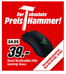 Bild zu RAZER Deathadder Elite Gaming-Maus für 39€