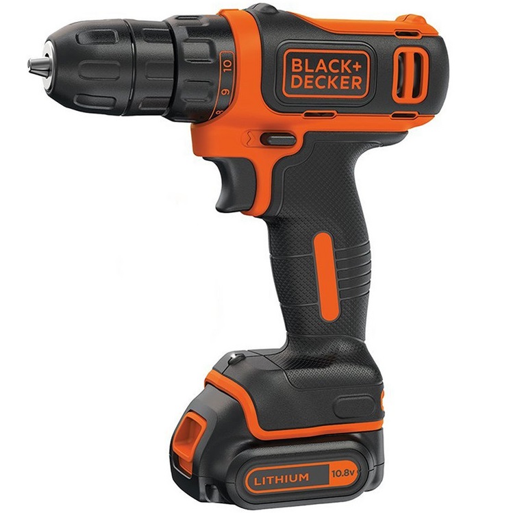 Bild zu 10,8 V Akku-Bohrschrauber Black & Decker BDCDD12K für 45,90€ (Vergleich: 55,44€)