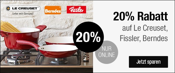 Bild zu Galeria Kaufhof: 20% Rabatt auf Artikel von Le Creuset, Fissler und Berndes