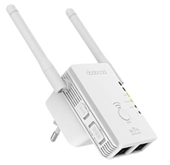 Bild zu dodocool Wlan Verstärker N300 (2.4GHz, 300 MBit/s, 2 LAN Ports, WPS Sicherheit, IEEE 802.11 b/g/n) für 14,59€