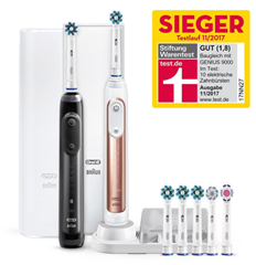 Bild zu Oral-B Genius 9000 Bonus elektrische Zahnbürste inkl. 2. Handstück (Testsieger Stiftung Warentest) für 164,61€ + 40€ Cashback