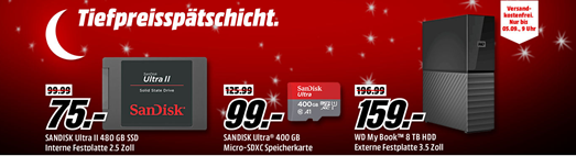 Bild zu MediaMarkt Tiefpreisspätschicht mit Speichermedien