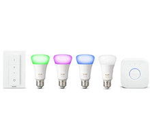 Bild zu Amazon.es: Philips Hue White & Color Ambiance Starter Kit 3xE27 + Schalter + White & Color Ambience E27 für 122,86€ inkl. Versand (Vergleich: 175€)