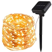 Bild zu TryLight Solar Lichterkette (200 LEDs, warmweiß, 22 Meter, IP65) für 7,20€