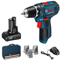 Bild zu Bosch Akku-Bohrschrauber GSR 12V-15 inkl. 1 Akku 4 Ah + 25tlg. Bitbox + Tasche für 94,85€ inkl. Versand (Vergleich: 107€)