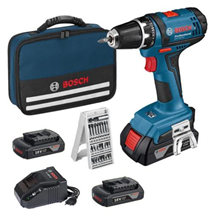 Bild zu Bosch Akku-Bohrschrauber GSR 18-2-LI inkl. 3 Akkus 1,5 Ah Li-Ion + 25tlg. Bitbox für 116,95€ inkl. Versand (Vergleich: 132,79€)