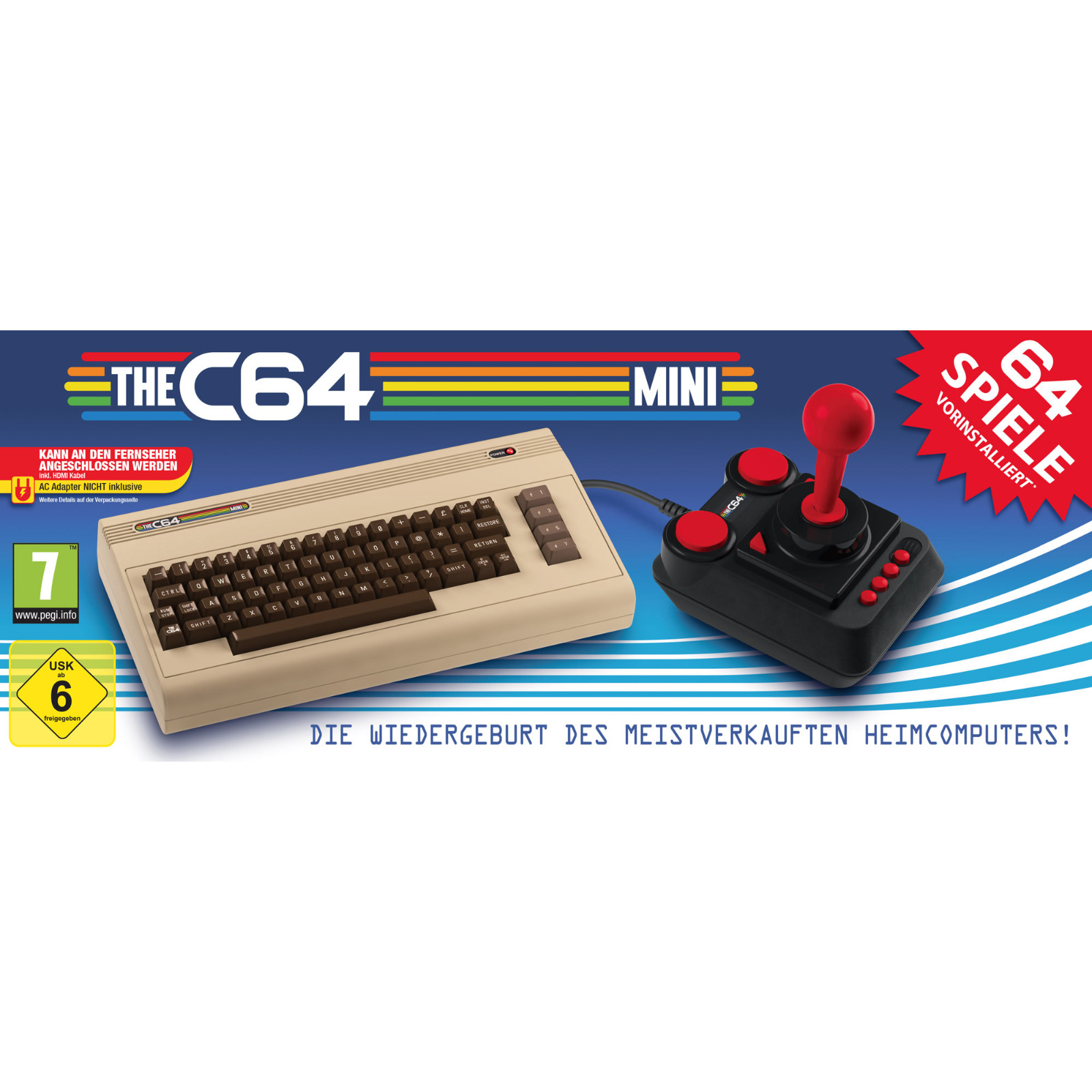 Bild zu Retro Games C64 Mini für 42€ (Vergleich: 55,99€)