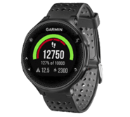 Bild zu GARMIN Forerunner 235 WHR Smartwatch (227 mm, Silikon, Schwarz/Grau) für 169€ inkl. Versand (Vergleich: 189,90€)