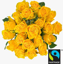 Bild zu Blume Ideal: Blumenstrauß „YellowJewels“ mit 24 Rosen für 18,94€