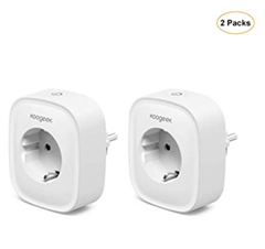 Bild zu 2 x Koogeek Smart Plug (Intelligente Wifi Steckdose, kompatibel mit Alexa, Google usw.) für 22,50€