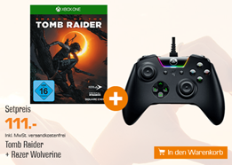 Bild zu Bundle Aktion „Tag der deutschen Einheit“, z.B. Shadow of The Tomb Raider + RAZER Tournament Edition für 111€